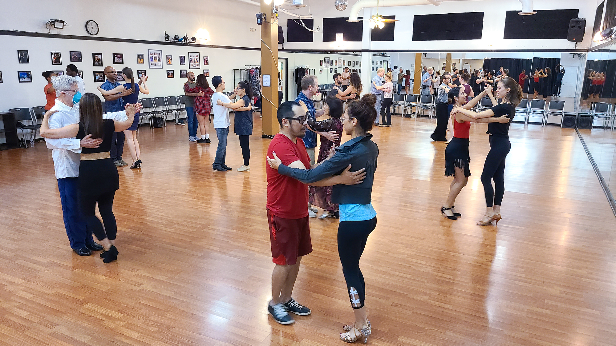 Group class at crown dance studio